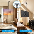 thumbnail image 4 of MountLiving Ceiling TV Mount for 26"-65" Screens, Hanging Adjustable Ceiling TV Bracket, Swivel & Leveling & Tilt, Max VESA 400x400mm, Holds up to 110 lbs, 4 of 7