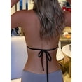 thumbnail image 2 of Women's Halter Triangle Bikini Top Tie Back Bathing Suit Top Sexy Swimwear for Women, 2 of 5