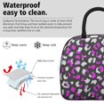thumbnail image 3 of Insulated Lunch Bag for Women, Floral Print Oxford Fabric Lunch Box, Leakproof Thermal Cooler Tote for Work, School & Picnic, Animal Leopard Print, 3 of 5