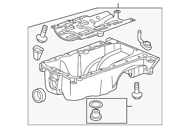 Chevrolet Cruze Sonic Trax Buick Encore 1.4L Engine Oil Pan new OEM 25200829