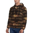 thumbnail image 3 of Xecao Bookshelves Pattern Men's Adult Pullover Hoodie,Hooded Sweatshirt-XX-Large, 3 of 7