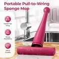 thumbnail image 2 of Mini Mop, Compact Cleaning Tool, Efficient Absorbent Mop for Small Spaces, Portable Lightweight Ergonomic Handle, 2 of 9