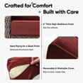 thumbnail image 4 of Giantfurnni Luxury Outdoor Deep Seat Cushion 22 X 24 X 6 inch Replacement Cushions for Patio Furniture, Red, 4 of 9