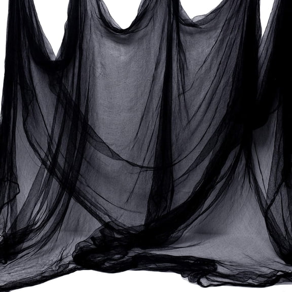 Halloween Black Creepy Cloth 276 x 87 inch Spooky Halloween Decoration for Haunted Houses Party Supplies Black 276 x 87 Inch
