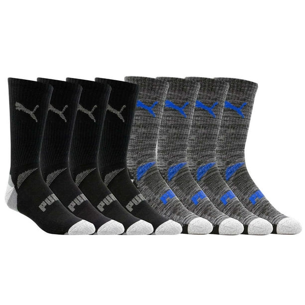 PUMA Puma Men's Crew Socks Sports Cool Cell, 8 Pairs, Sock Size 1013