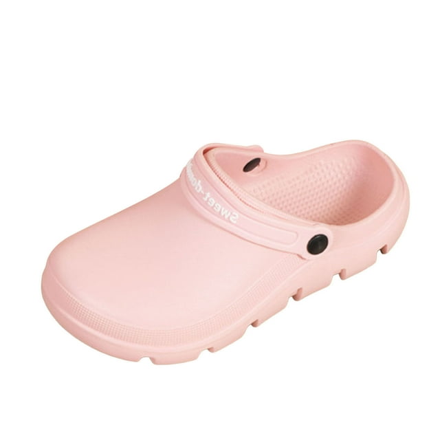 MIASHUI Sabots Légers pour Femmes, Chaussures de Plage d'Extérieur, Pantoufles à Plateforme Décontractées, Rouge, 6.5