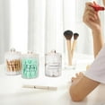 thumbnail image 2 of 1pcs Transparent Round Acrylic Cotton Swab Box With Cover Dust-Proof Cotton Storage Box Dental Floss Box Toothpick Box, 2 of 7