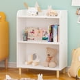 thumbnail image 2 of Bianlte 3-Tier Bookcase,Children's Book Display, Bookshelf Toy Storage Cabinet Organizer for Children's Room, Playroom,Nursery,White, 2 of 6