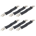 thumbnail image 1 of Bed Sheet Clips 6 Pairs Multi-Purpose Fixed Buckles Bed Sheet Anti-Slip Fasteners Sofa Cushion Non-Slip Clips Elastic Alloy Grippers (Dark Grey), 1 of 8