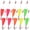 Multicolor, variant on Multicolor Popping Cork Fishing Floats 10-Pack Freshwater Saltwater Tackle