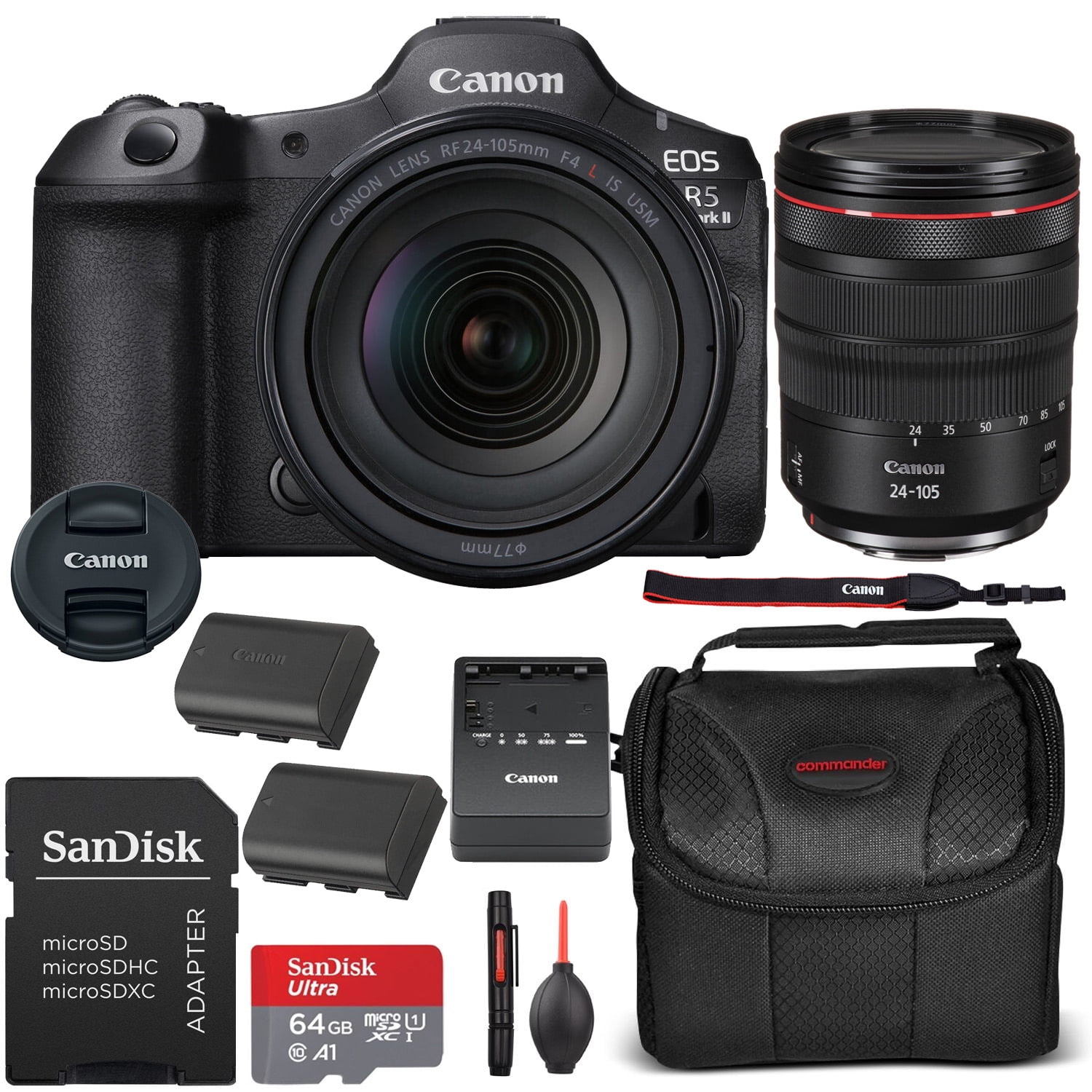 Canon, EOS 5D Mark IV EF 24-105mm Kit, 30.4 Megapixel, 4K Video