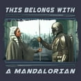 thumbnail image 2 of Women's Star Wars: The Mandalorian Beskar's Rightful Owner  Graphic Tee Navy Blue Medium, 2 of 5