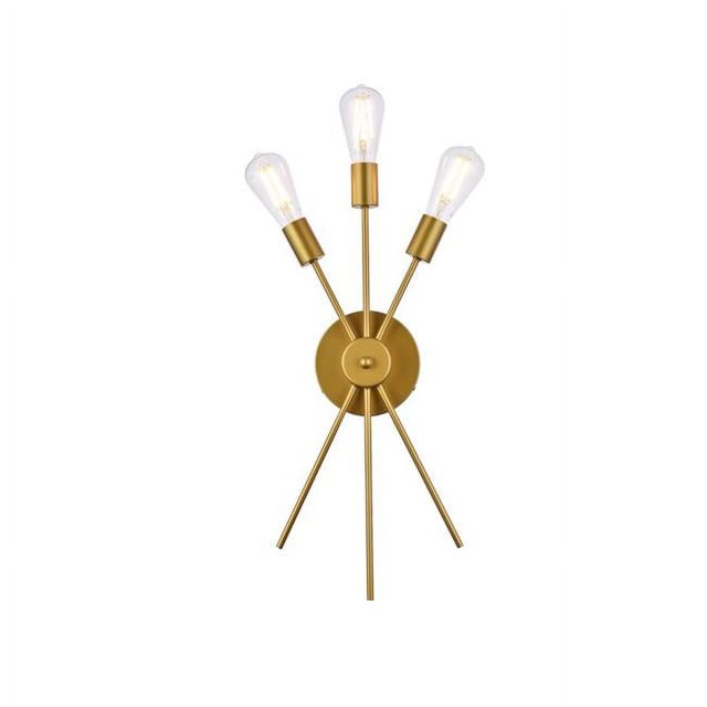 Living District LD640W10BR 11 in. Lucca Bath Sconce in Brass