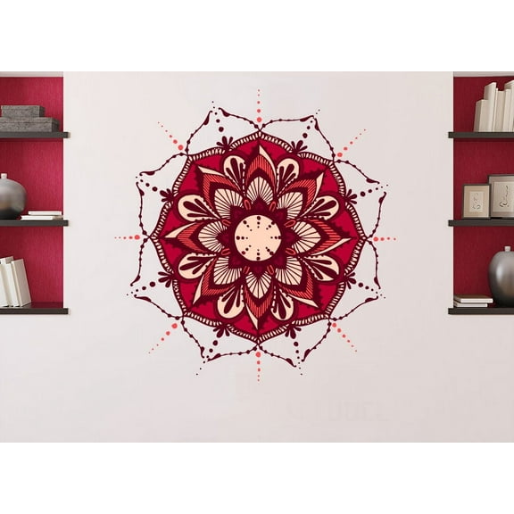 Mandala Wall Decals Full Color Mural Bedroom Bohemian Boho Decor