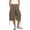 A770 Brown, variant on Glisme Women's Pants Solid Color Zip Front With Pockets Summer Casual Women Cargo Trousers Size L Brown
