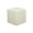 Snow, variant on Lifestyle Solutions Garner Square Ottoman, Brown Faux Leather