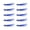 Blue, variant on CEORPER 10pcs 90mm Fishing Lures Luminous Octopus Soft Baits Rubber Squid Lures