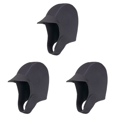 thumbnail image 1 of Gorro Neopreno DQrwqpou para Surf Equipo Snorkel Capucha Buceo Aeróbic Acuático Negro 3 Uds, 1 of 5