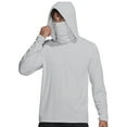 thumbnail image 1 of UPF50+ Protective Mens Hooded Sun Shirt Lightweight Long Sleeve Outdoor Performance Athletic Pullover For, 1 of 4
