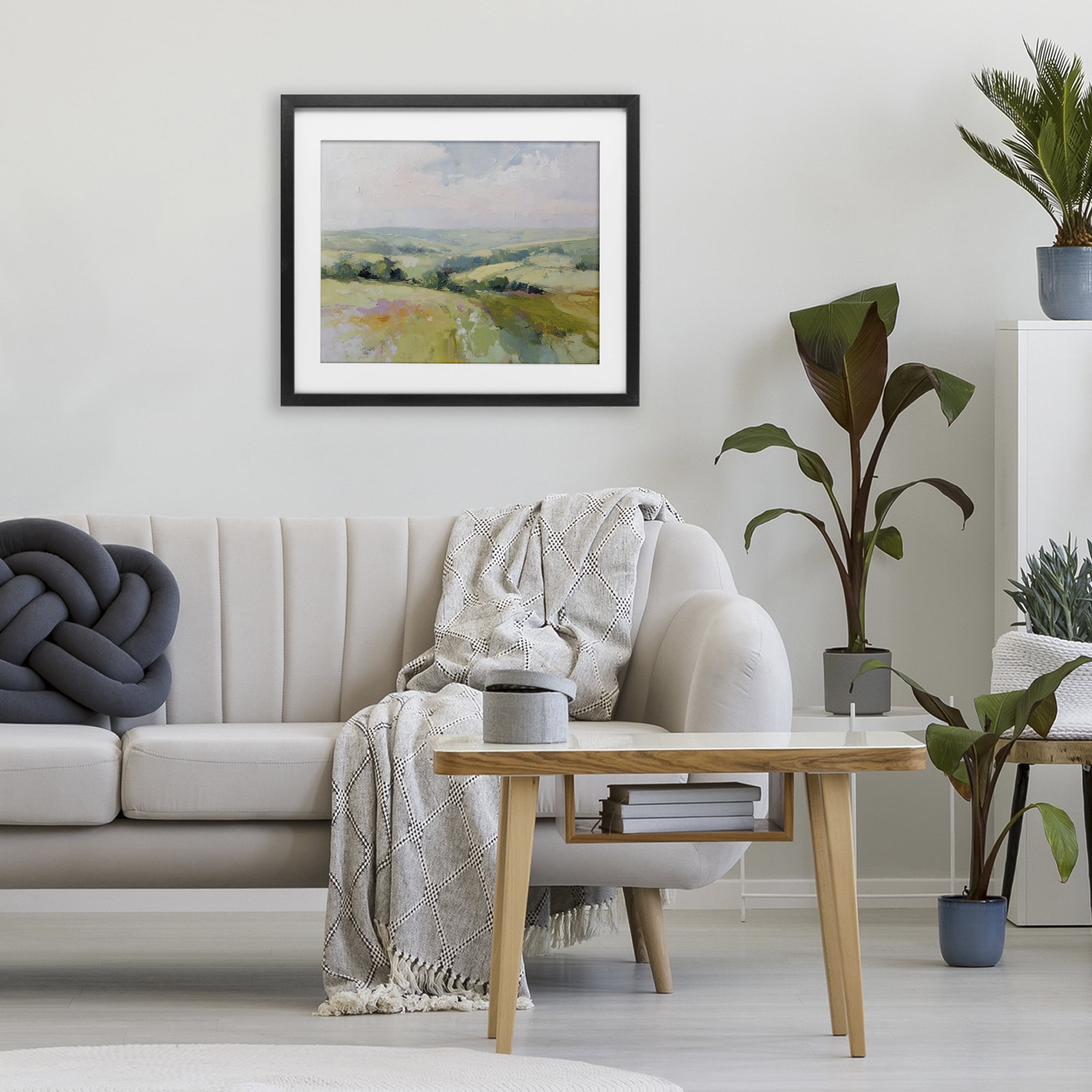 Stupell Industries Endless Green Hills Black Framed Print Under Glass, design by Svetlana Aleynikova