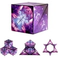 thumbnail image 1 of Magic Cube, Magic Puzzle Cube, Transforming, Magic Star, 3D Puzzle Magic Cubes, Speed Cube, Infinity Cube, Puzzle Magic Cube, para niños adultos, alivia el estrés y la ansiedad (púrpura) JFHHH pequeña, 1 of 5