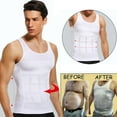 thumbnail image 4 of Mens Slimming Body Shaper Vest Shirt Abs Abdomen Slim, 4 of 5