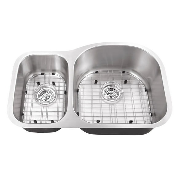 Undermount 31-1/2 in. 30/70 Bowl Eurostyle 16 Ga. Stainless Steel Kitchen Sink
