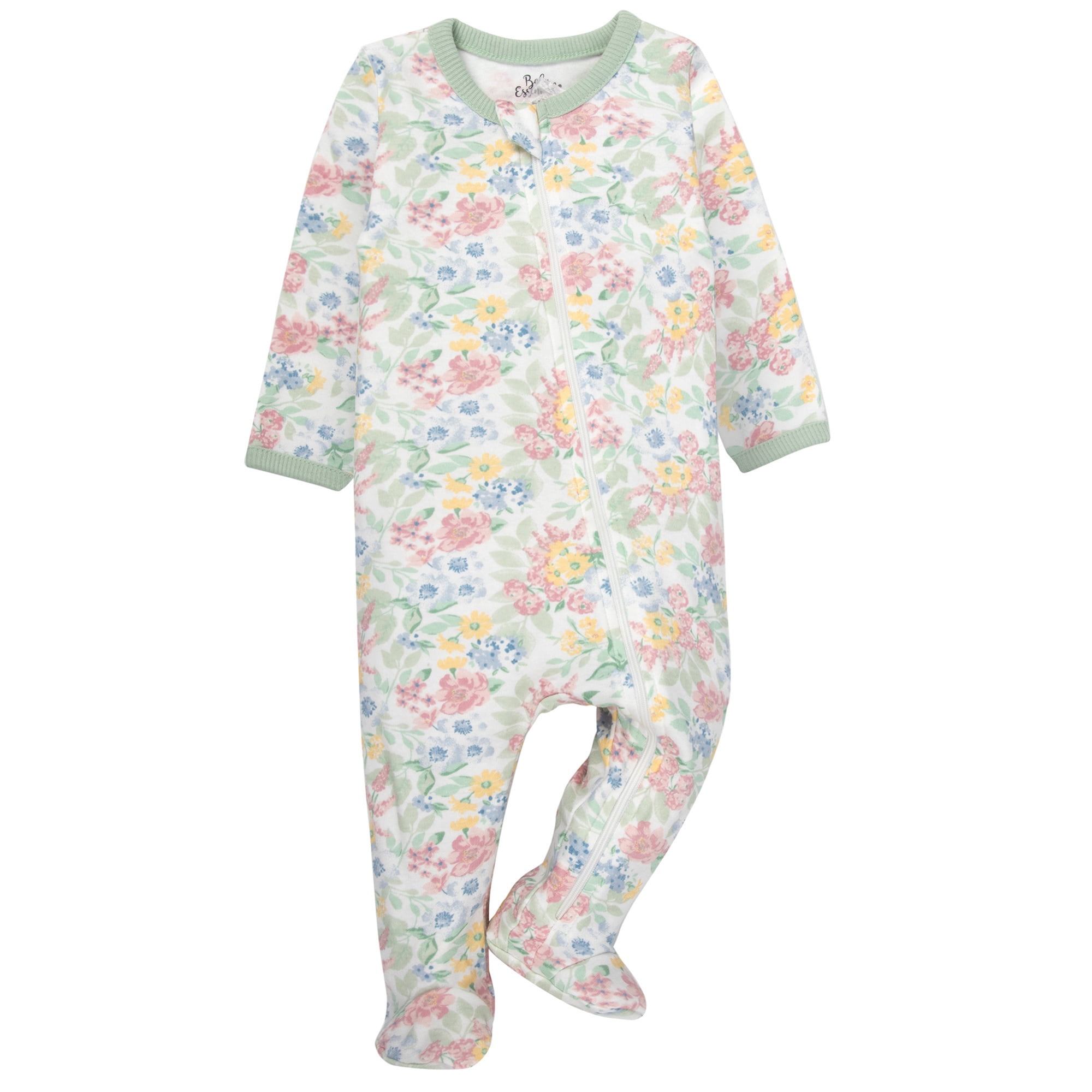 Baby Essentials Newborn Infant Girls 0 Months 4 Pack Bodysuits