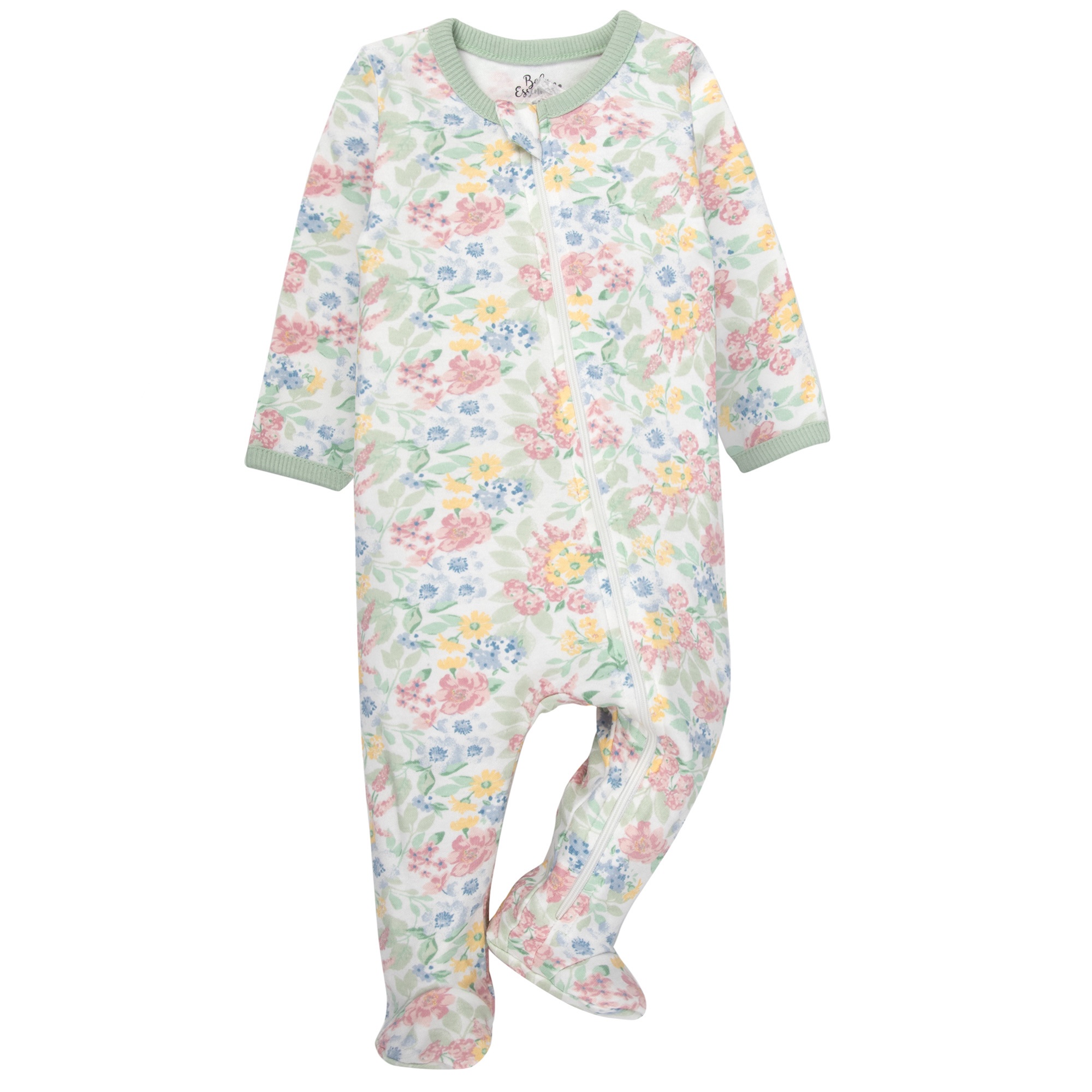 Baby Essentials 4-Pack Infant Footie Bodysuits photo 3