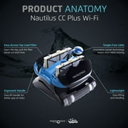 Dolphin Nautilus CC Plus Wi-Fi Robotic Pool Vacuum Cleaner up to 50 FT Bundle with Ultra Fine Filter