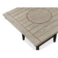 thumbnail image 5 of Contemporary 6pc Counter Height Square Dining Set Upholstered Chairs Bench Dark Gray 20" Lazy Susan, 5 of 7