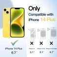 thumbnail image 2 of JETech Case for iPhone 14 Plus 6.7-Inch, Shockproof Phone Bumper Cover, Solid Color Matte TPU Frame, Anti-Scratch Clear Back (Yellow), 2 of 6