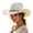 White, variant on OOOUM Breathable Cowboy Hat For Men Women Western Style Beaded Band Straw Sun Hat Festival Outdoor Vacation Cowgirl Hat Beige