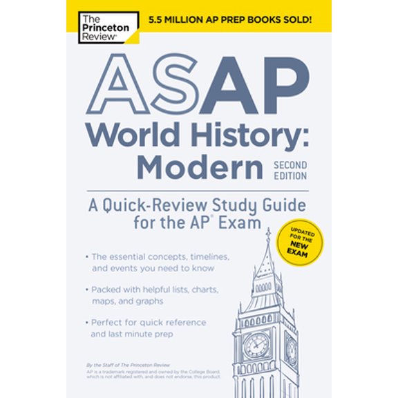 Pre-Owned ASAP World History: Modern, 2nd Edition: A Quick-Review Study Guide for the AP Exam (Paperback) 0525569316 9780525569312
