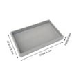 thumbnail image 2 of DEEPCRAFF 3-Piece Reusable Grey Jewelry Organizer , Stackable Storage for Tabletop and Drawer Use, 2 of 8