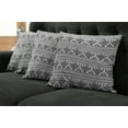 thumbnail image 2 of Ambesonne Black White Throw Pillow Cover 4 Pack, Eagle Prehistoric Art, 20", Black White, 2 of 6