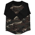 thumbnail image 2 of Hat and Beyond Kids Plain Raglan Baseball T-Shirt with 3/4 Sleeve, 2 of 4