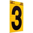 thumbnail image 5 of HY-KO 4" Yellow Self-Adhesive Reflective Number 3, 5 of 8
