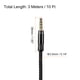 thumbnail image 2 of Auxiliar Cable 3,5mm Macho a Macho Nylon Trenzado 10 Pies Auxiliar Cable Negro para Auriculares, Inteligentes Teléfonos, Casa/Coche Estéreo, Altavoces, Computadoras Paquete de 2, 2 of 6