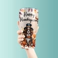 thumbnail image 3 of Happy Thanksgiving Cavalier King Charles Spaniel Welcome Thankful Fall Autumn 30oz Stainless Steel Tumbler Insulated Cup with Lid Dog Lover Gifts - 02021, 3 of 5