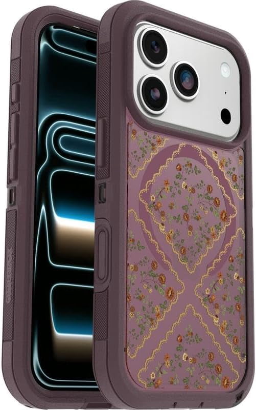 OtterBox iPhone 17 Pro (Only) Bundle: Defender Series XT Case & Screen Protector - Dusk Reverie (Purple) - Snaps on MagSafe - Tough - Rugged & Durable - Non-Retail Packaging