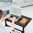 thumbnail image 4 of VIVO Black Mobile 32" Height Adjustable Computer Workstation, 4 of 8