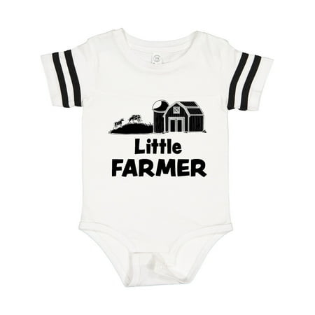 

Inktastic Little Farmer Barn Silo and Cows Gift Baby Boy or Baby Girl Bodysuit