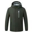 thumbnail image 4 of Vedolay Men Coats Winter Open Front Work Winter Jacket Coat Army Green,2XL, 4 of 4