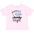 thumbnail image 3 of Inktastic Pretty Eyes and Chunky Thighs Blue Hearts Boys or Girls Baby T-Shirt, 3 of 5