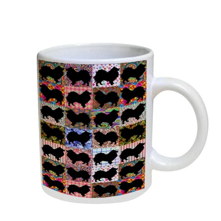 

KuzmarK Coffee Cup Mug Pearl Iridescent White - Pomeranian Dog