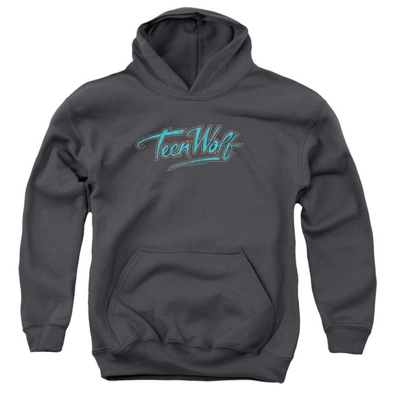 Teen Wolf - Neon Logo - Youth Hooded Sweatshirt - Small