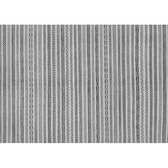 Ahgly Company Indoor Rectangle Abstract Gray Modern Area Rugs, 8' x 12'