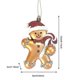 thumbnail image 1 of New Christmas decorations Christmas gingerbread man pendant Christmas tree creative dress up layout pendant photo props Christmas hat men's, 1 of 3