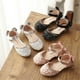 thumbnail image 3 of Novedad de verano, sandalias de estilo coreano con suela suave y diamantes de imitación para niñas, zapatos de princesa, zapatos para niños, zapatos de cuero para niñas de primavera, 3 of 5